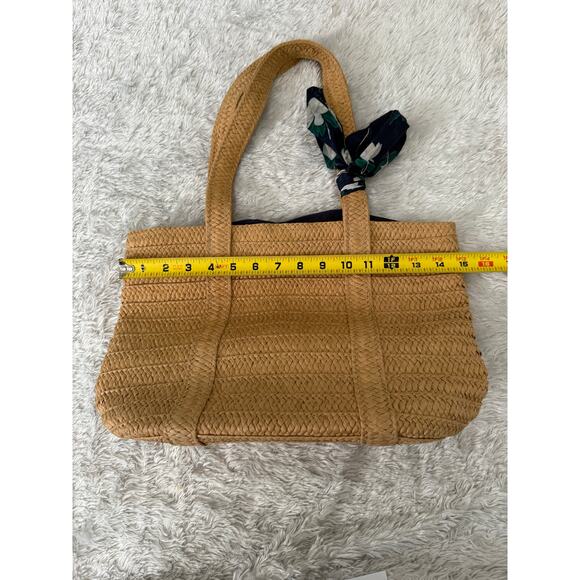 Draper James Straw Shoulder Purse Tote in Natura - Picture 6 of 8